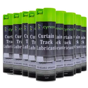 12 CANS CURTAIN TRACK LUBRICANT
