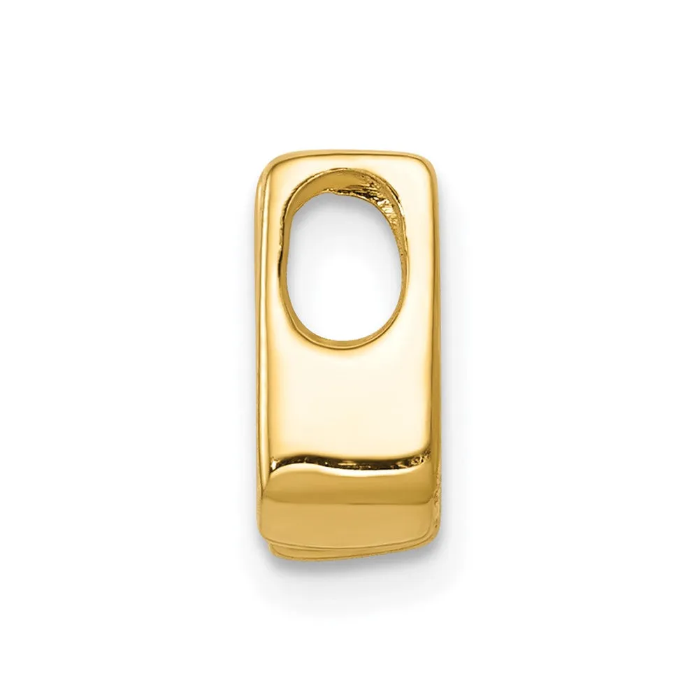 14k Yellow Gold AAA 3.75mm Diamond Slide