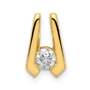 14k Yellow Gold VS 4mm Diamond Slide