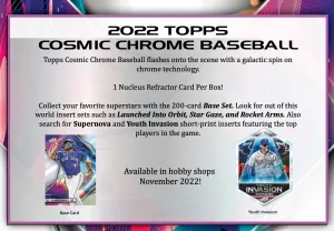 2022 Topps Cosmic Chrome Baseball Hobby Box