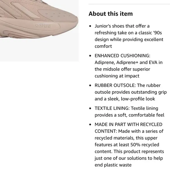 Adidas unisex ozelia sneakers, solid color, NEW!