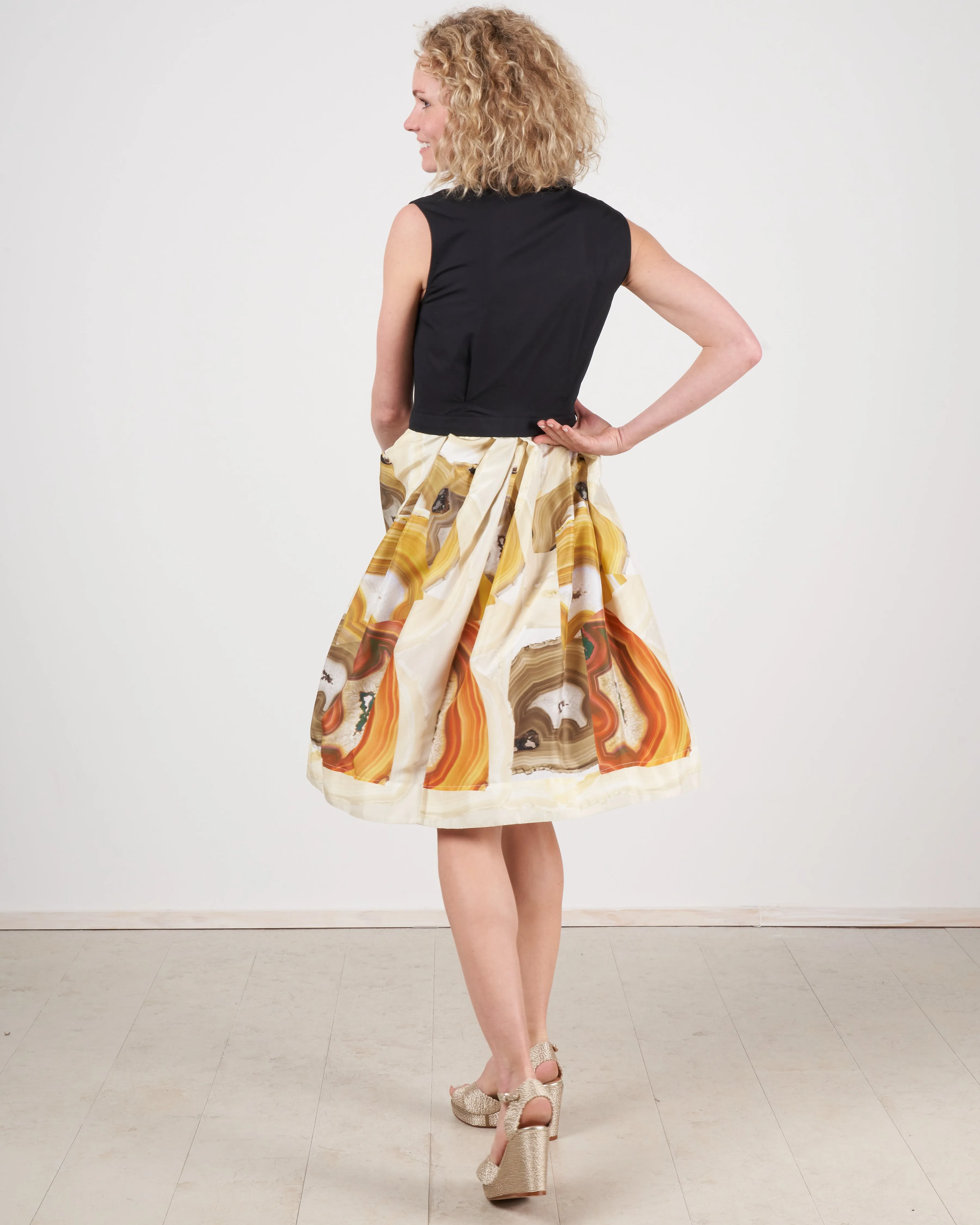 aretty dress - print/black