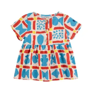Baby Geometric Game Woven Dress