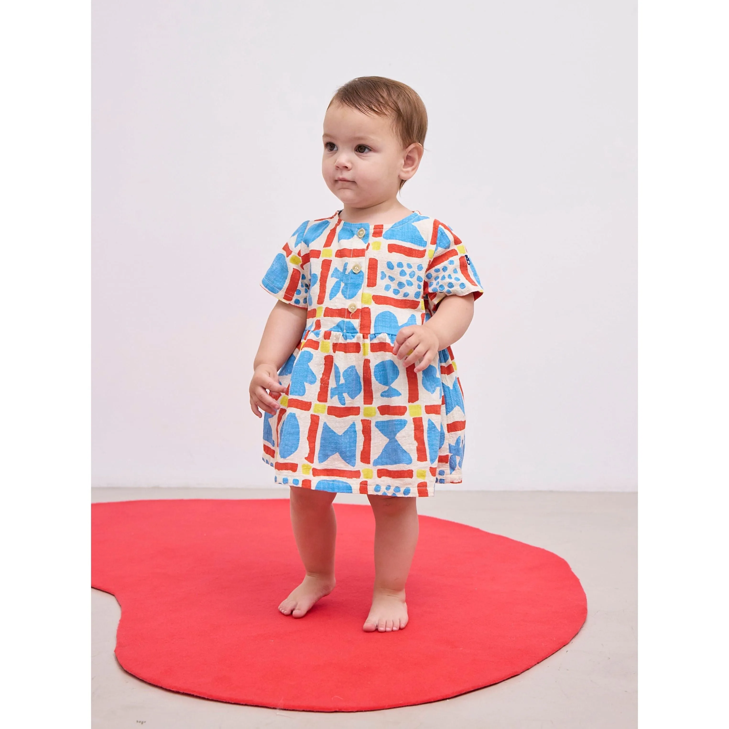 Baby Geometric Game Woven Dress