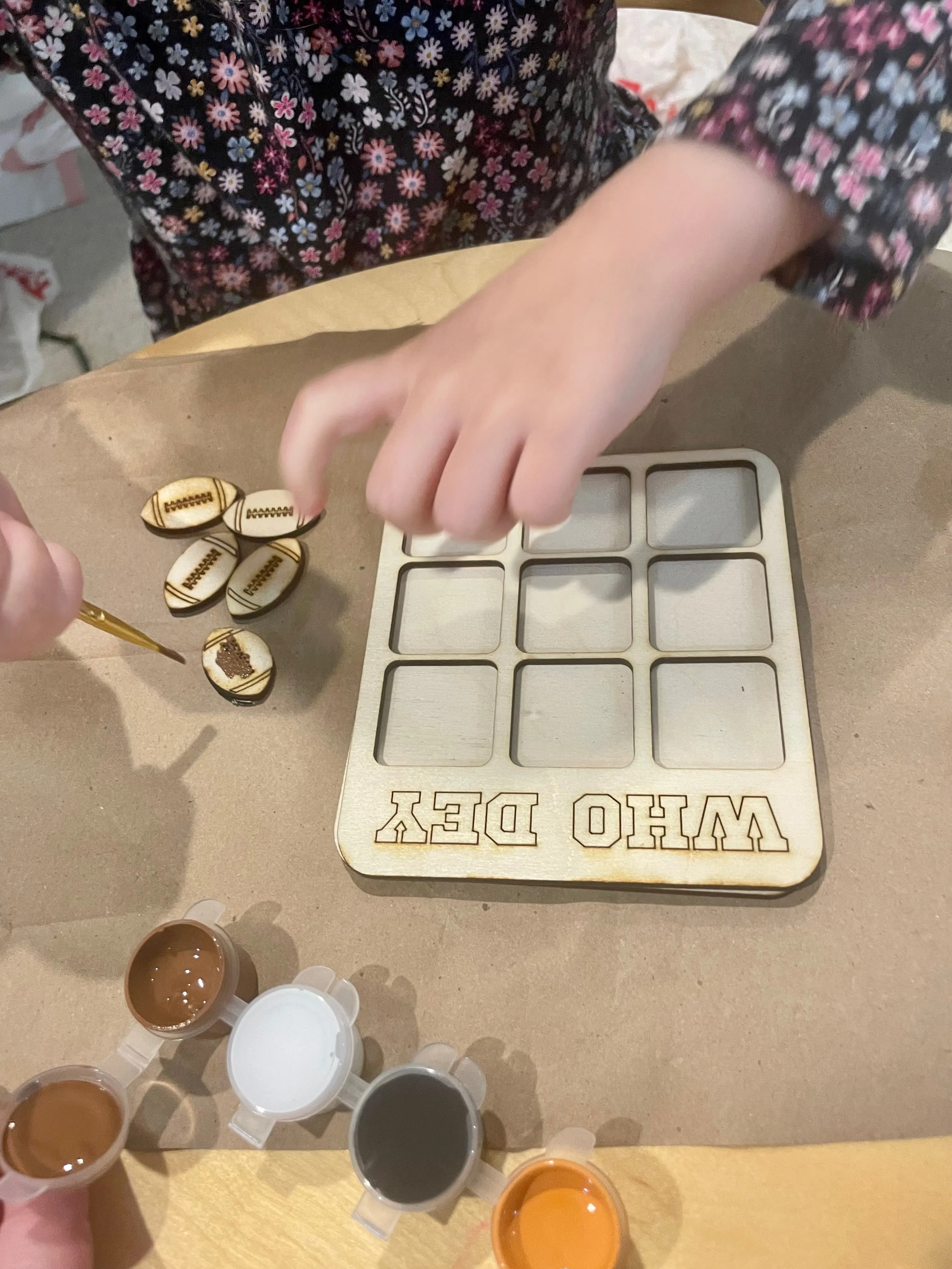 Bengals DIY Tic Tac Toe Board