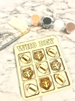 Bengals DIY Tic Tac Toe Board