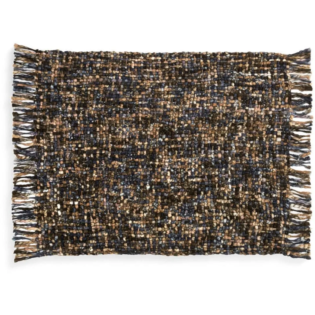 Blue/ Green Woven Throw Blanket