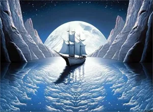 Boat Diy Paint By Numbers Kits UK For Adult Kids MJ8416