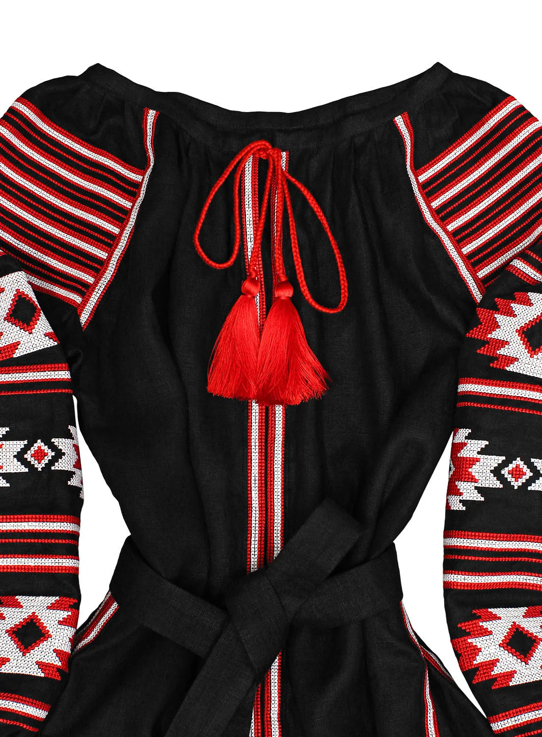 Boho style kaftan with embroidery