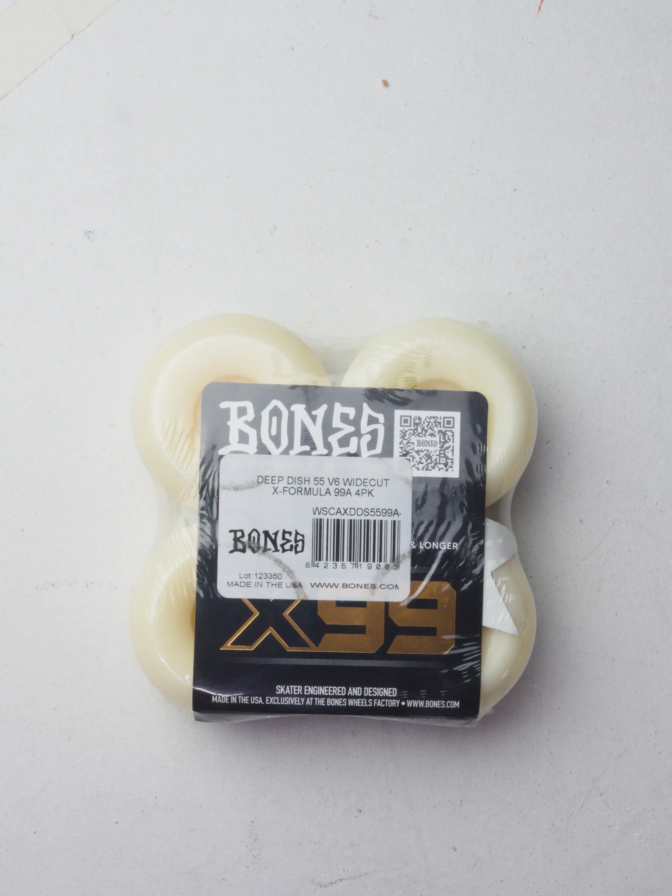 Bones Wheels - Deep Dish X99 Formula V6 Widecut Skateboard Wheels - 55mm