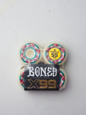 Bones Wheels - Deep Dish X99 Formula V6 Widecut Skateboard Wheels - 55mm