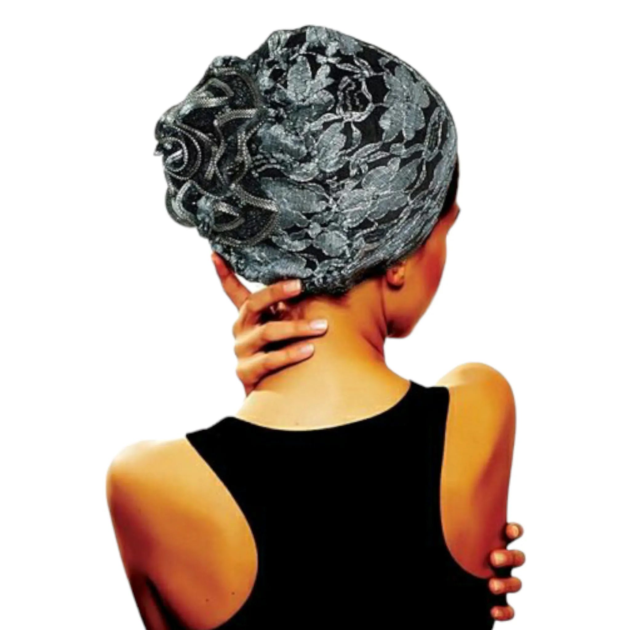 BT Mesh Lace Flower Cap