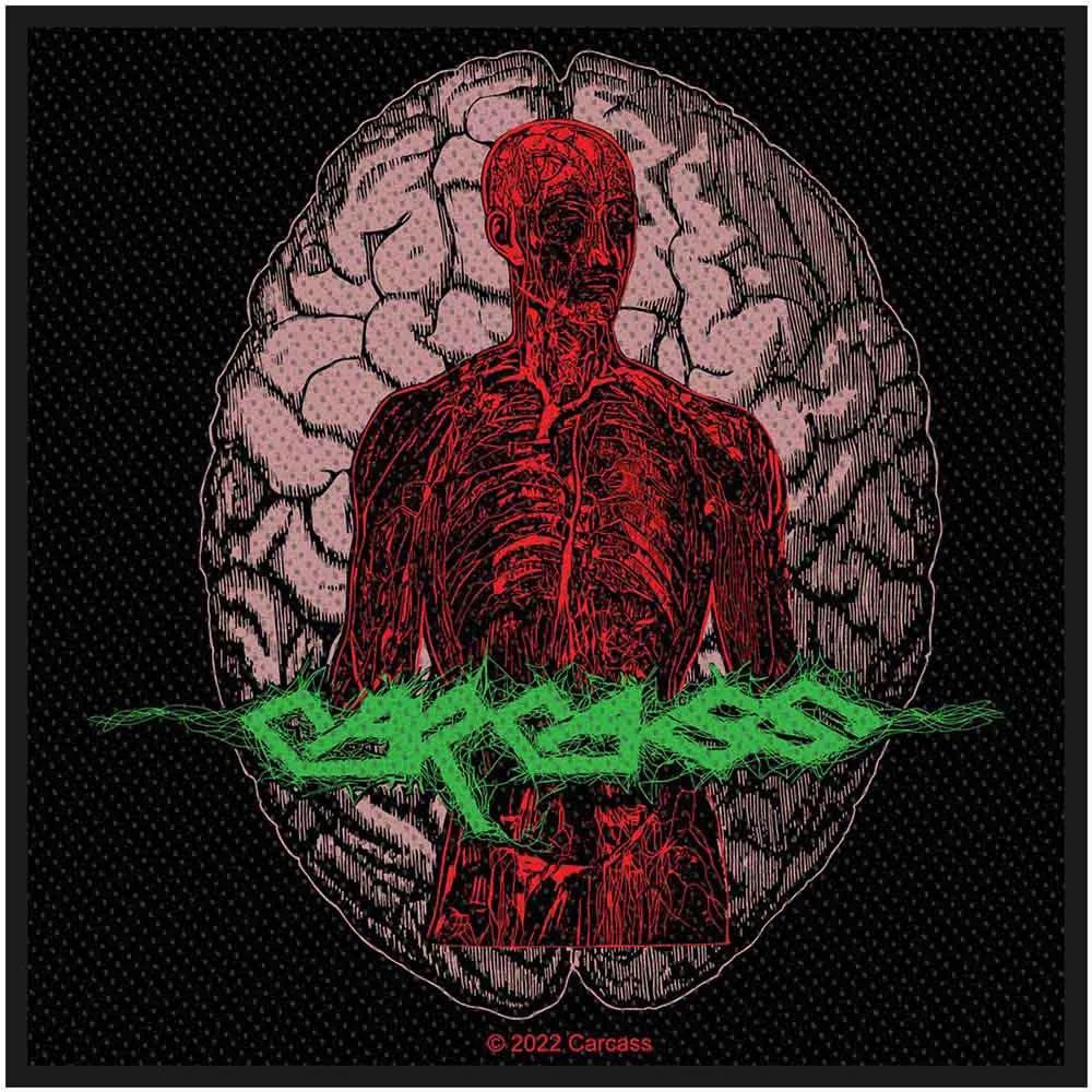 Carcass Woven Patch Cabeza (Standard)