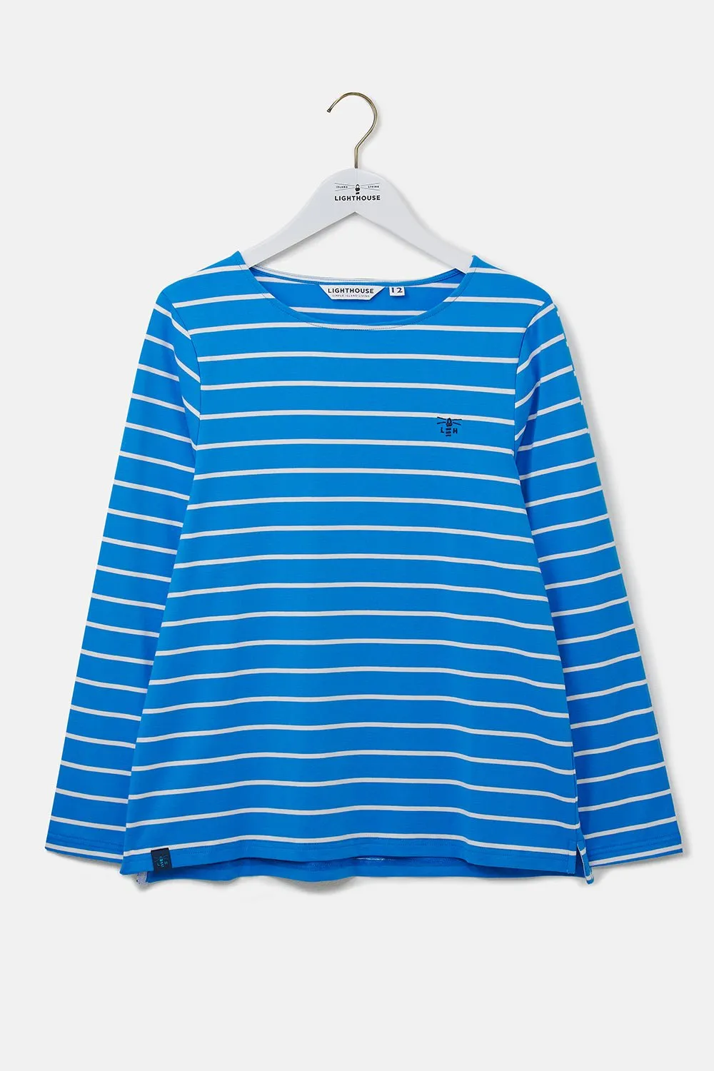 Causeway Breton Top - Azure Blue Stripe