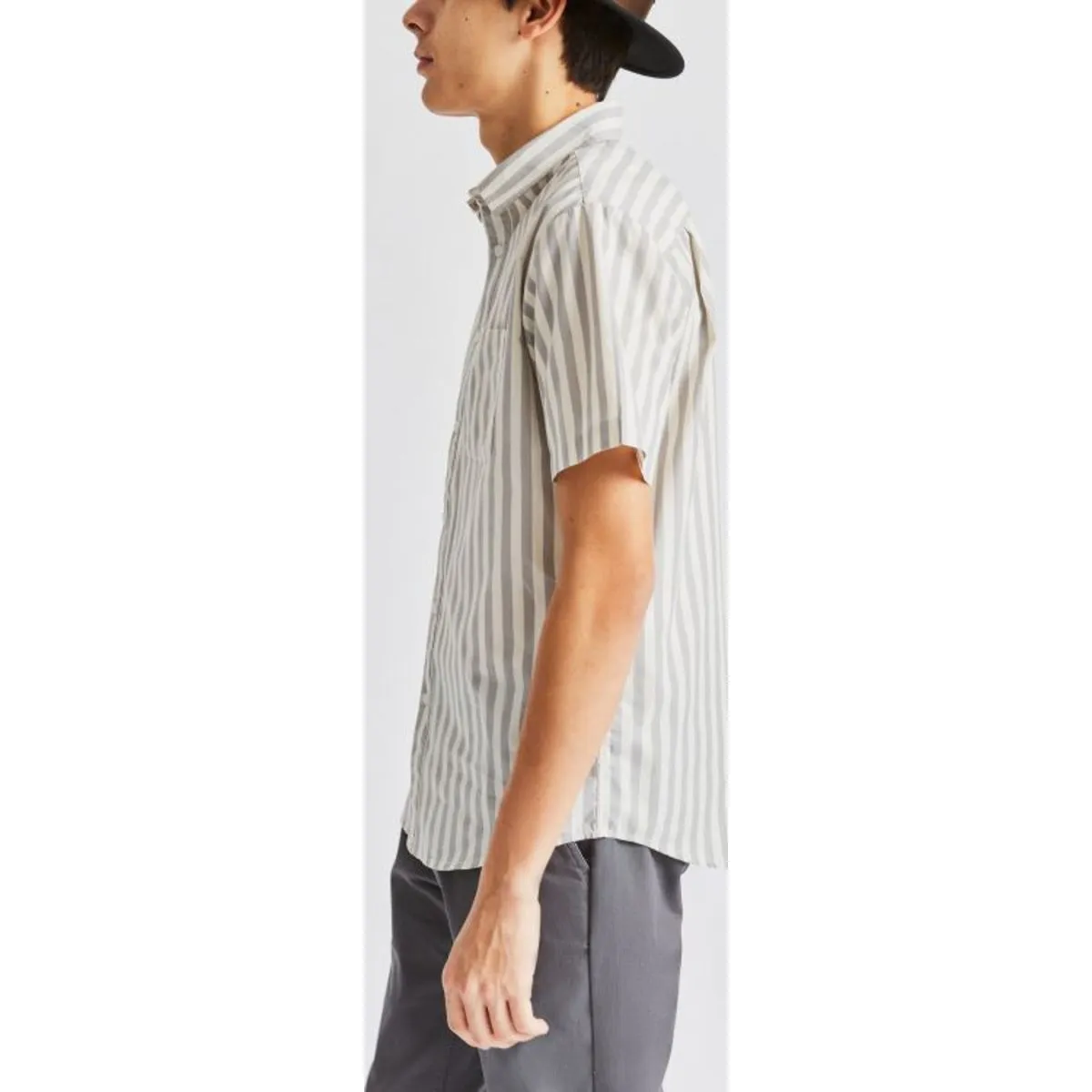 Charter Stripe S/S Woven - Dove