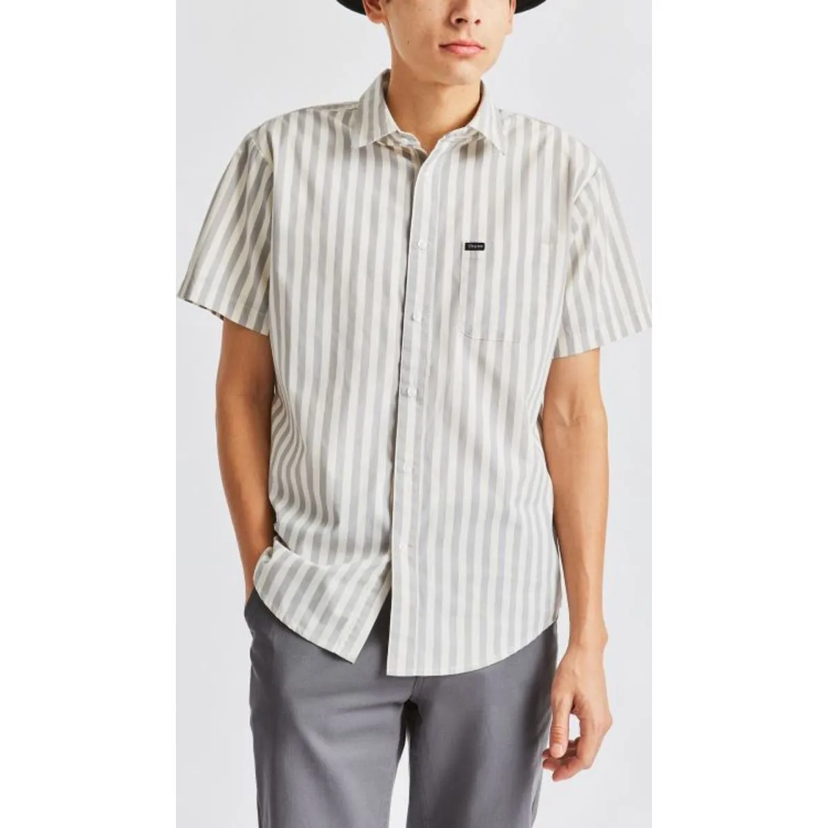 Charter Stripe S/S Woven - Dove