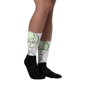 Cheongsam Girl Dots - Socks