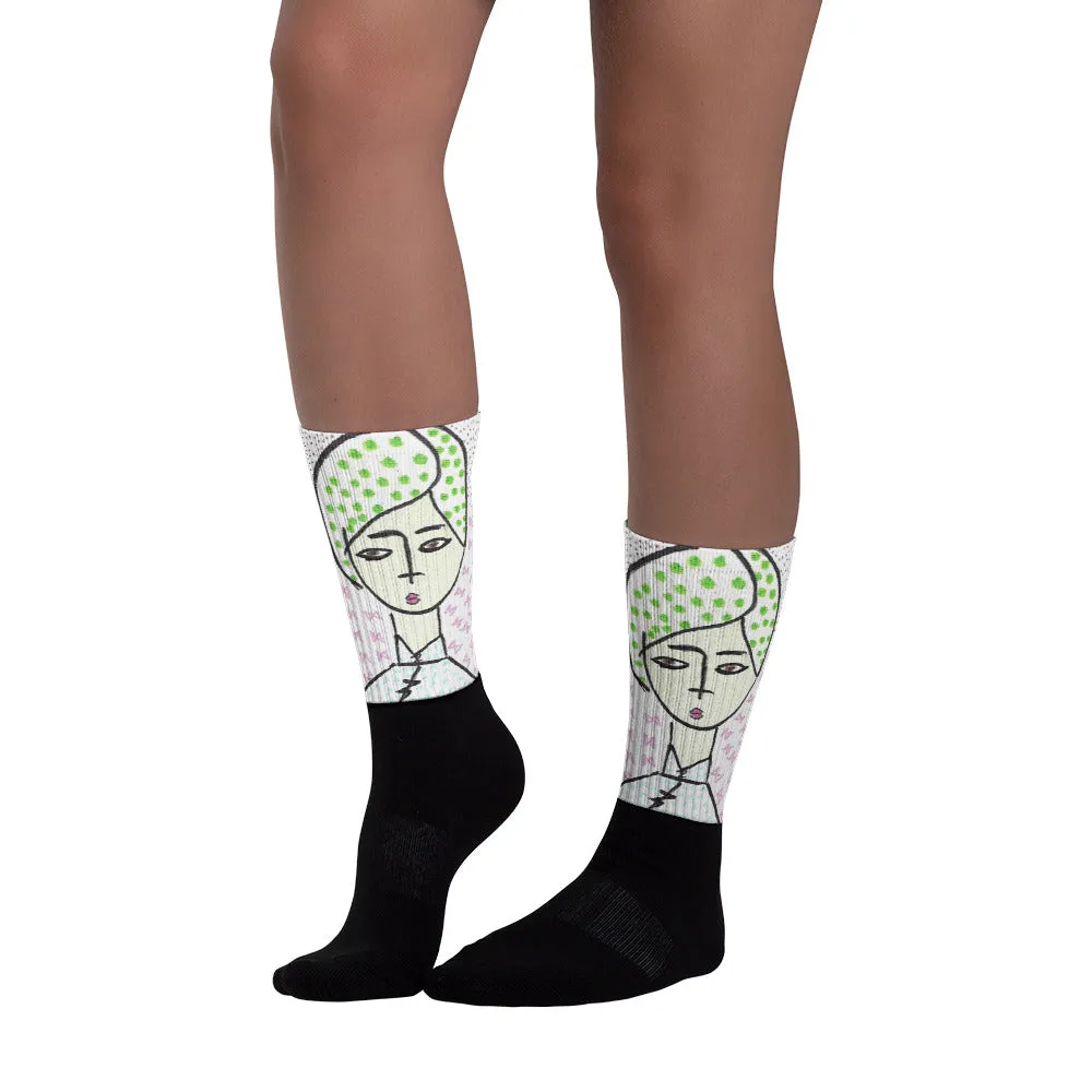 Cheongsam Girl Dots - Socks
