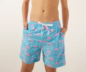 Chubbies Youth The Domingos Are For Flamingos -Classic Swim Trunk