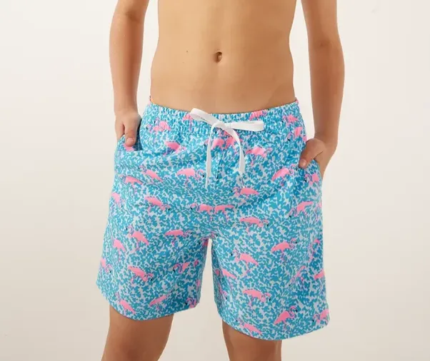 Chubbies Youth The Domingos Are For Flamingos -Classic Swim Trunk