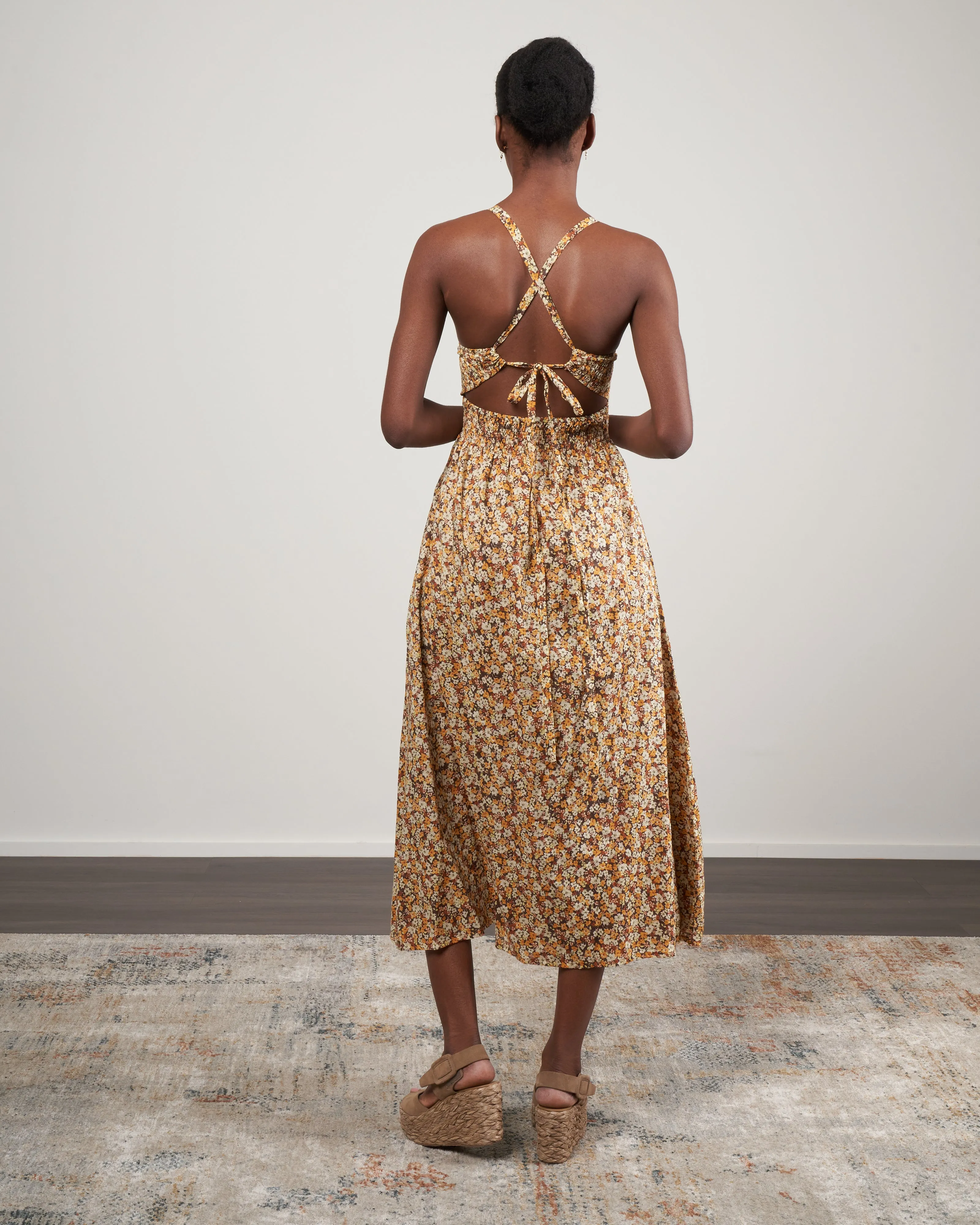 claretta midi dress - edelyn floral print