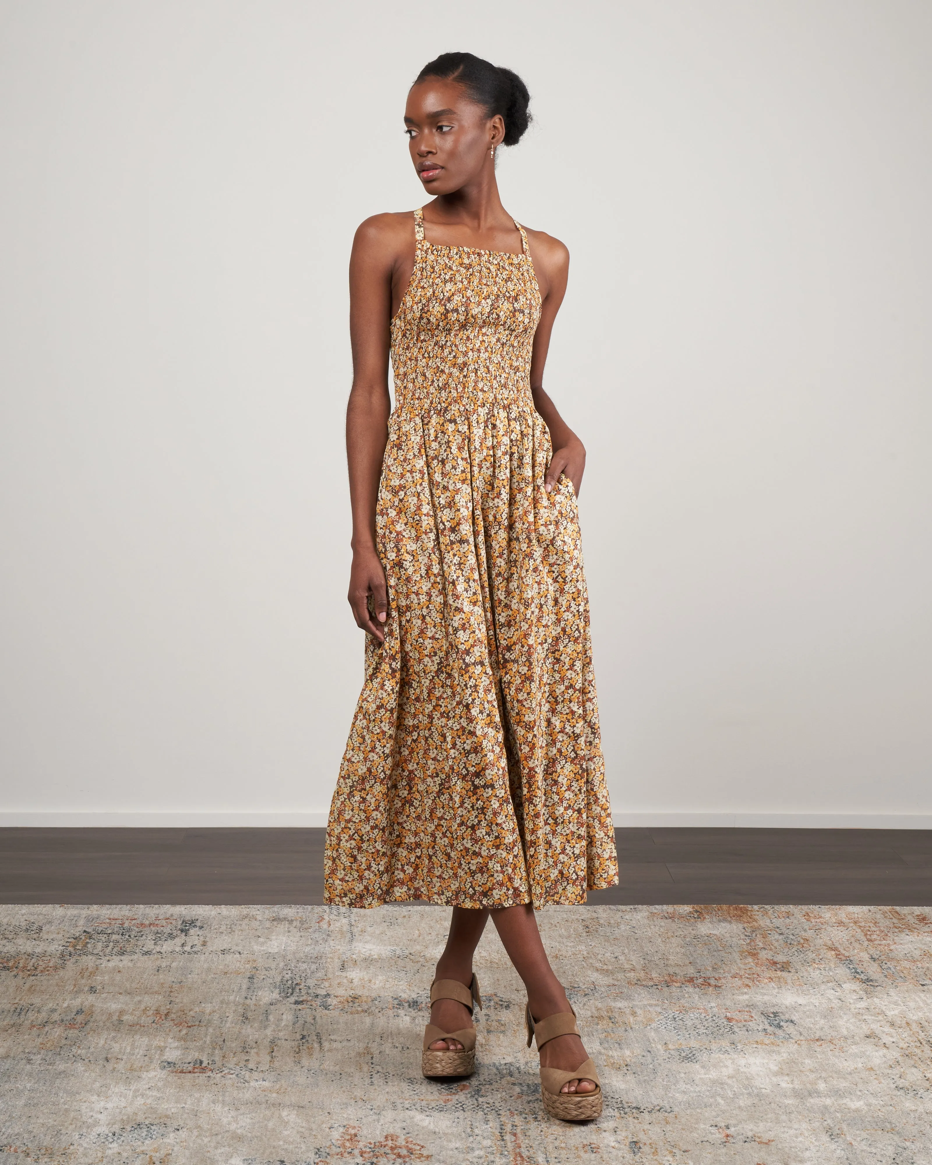 claretta midi dress - edelyn floral print