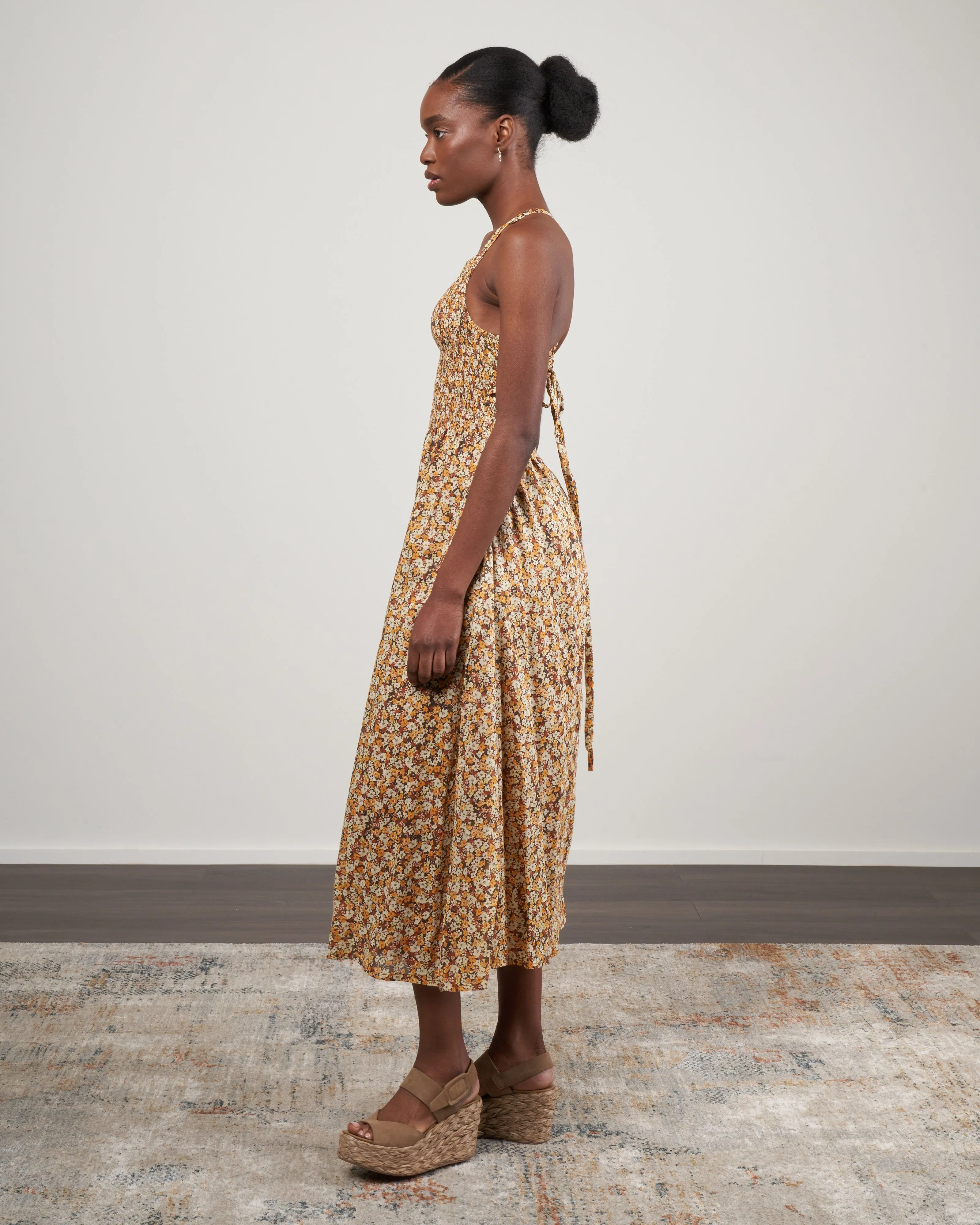 claretta midi dress - edelyn floral print
