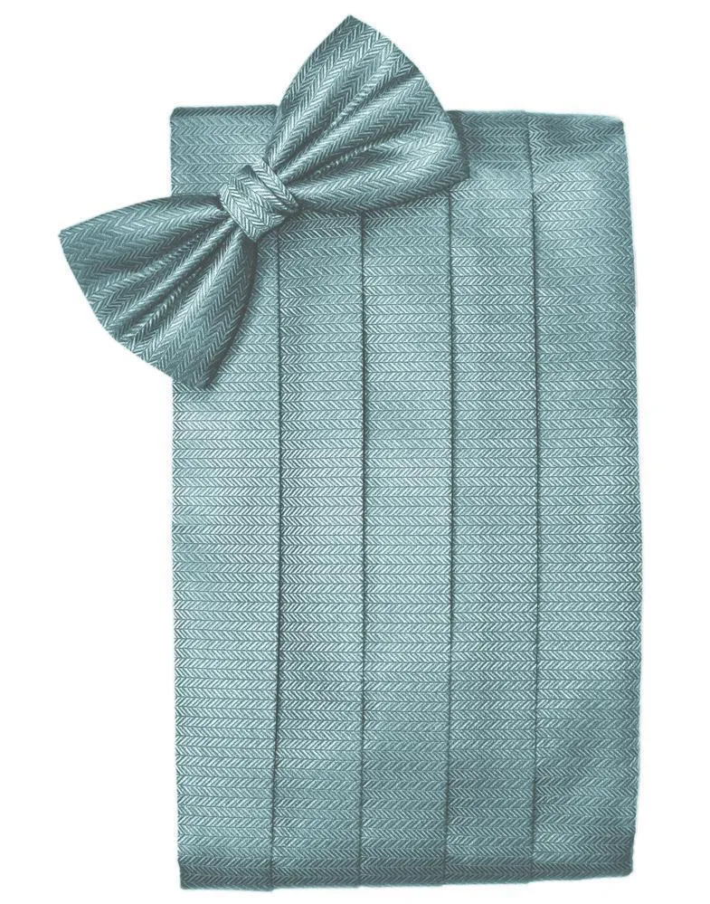 Cloudy Herringbone Cummerbund