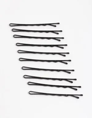 Coated Black Bobby Pin 10-Pack