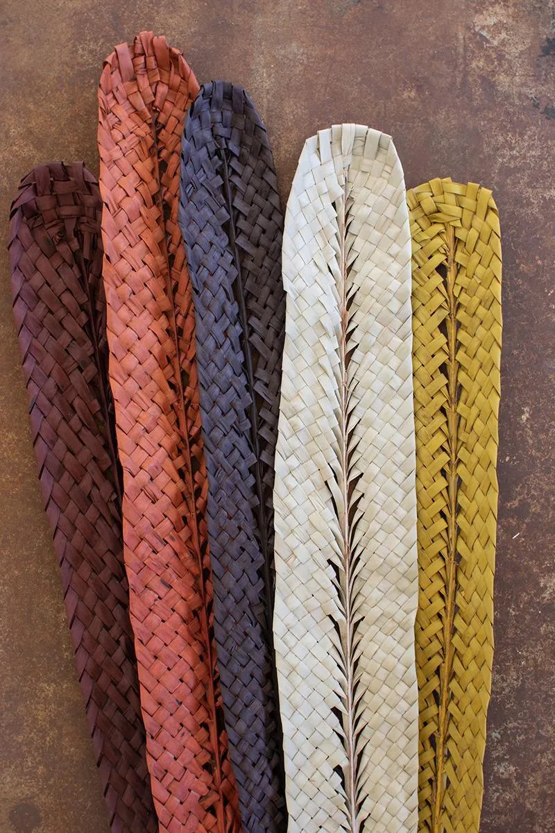 Coral Woven Kejur Leaf (Pack of 12)