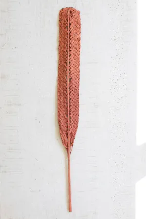 Coral Woven Kejur Leaf (Pack of 12)
