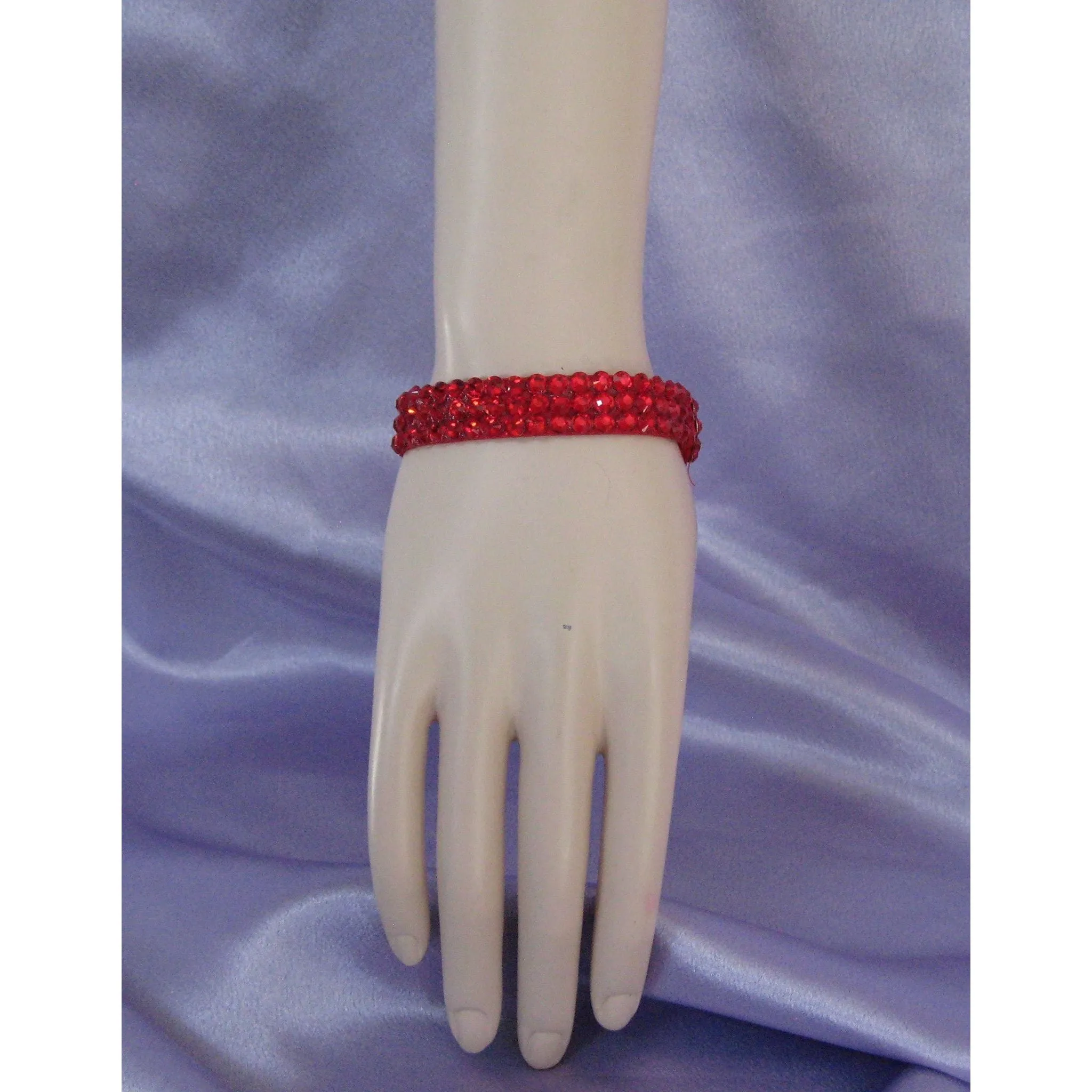 Crystal Ballroom Bangle Bracelet ½ inch wide - available in many colors