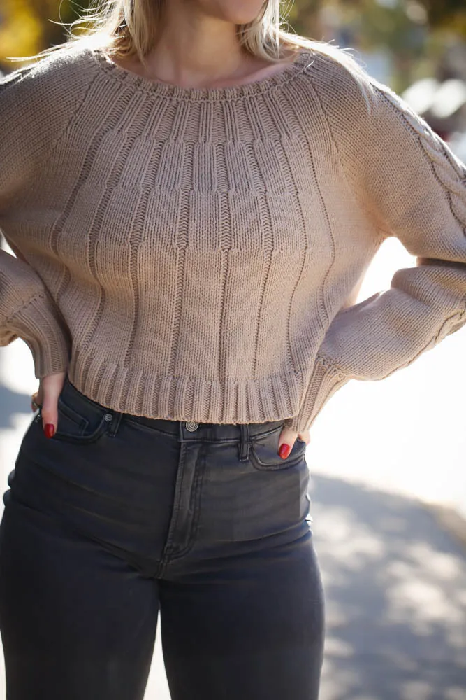Day Dreams Sweater-Taupe