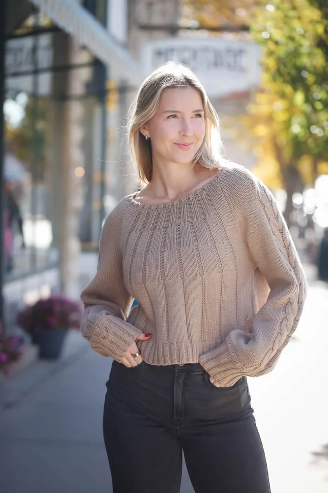Day Dreams Sweater-Taupe