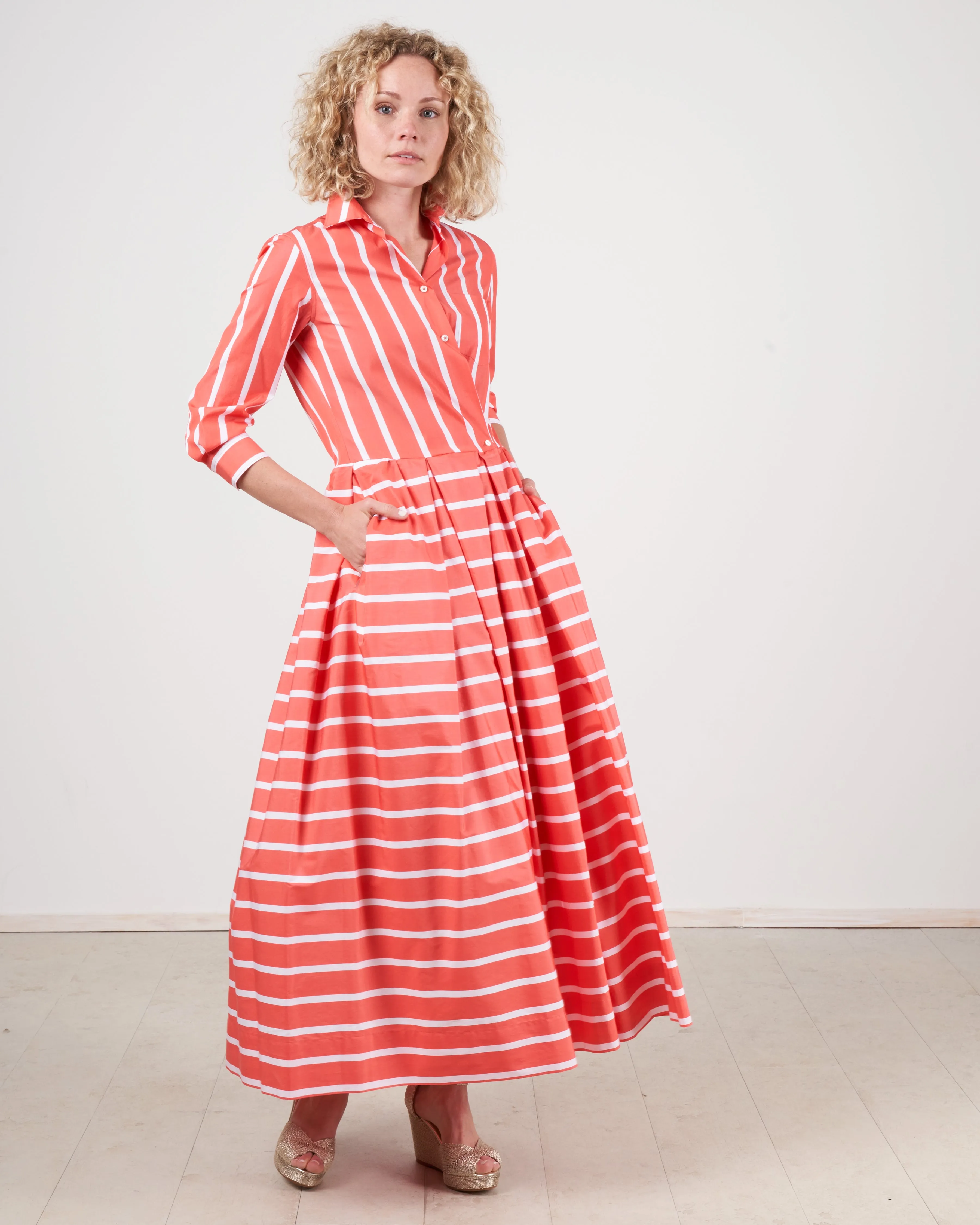 elenat dress - stripe