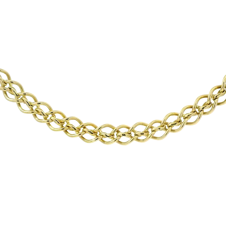 Estate 14k Yellow Gold Woven Link 18" Neck Chain