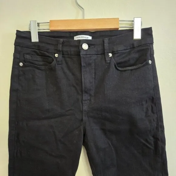 Good American Black Good Legs Crop Jeans