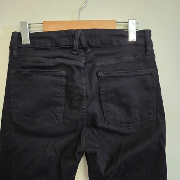 Good American Black Good Legs Crop Jeans
