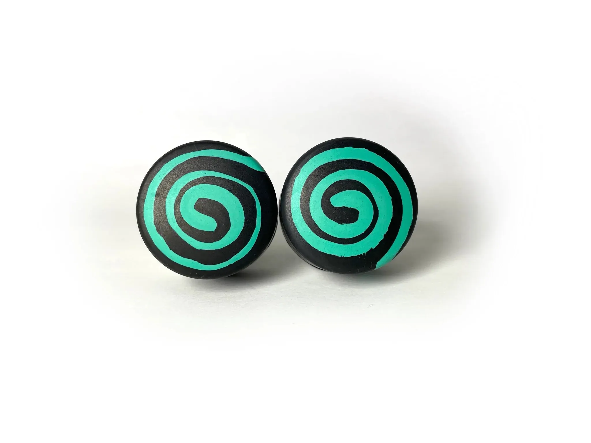 Grindstone Dizzy Izzy - Deadstop Toe Stops - Black with Color Swirl