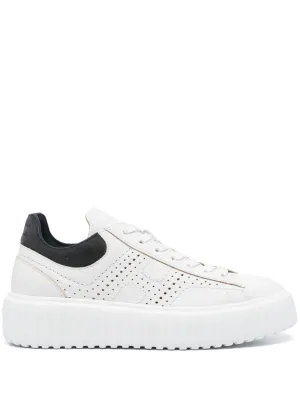 H-stripes leather sneakers