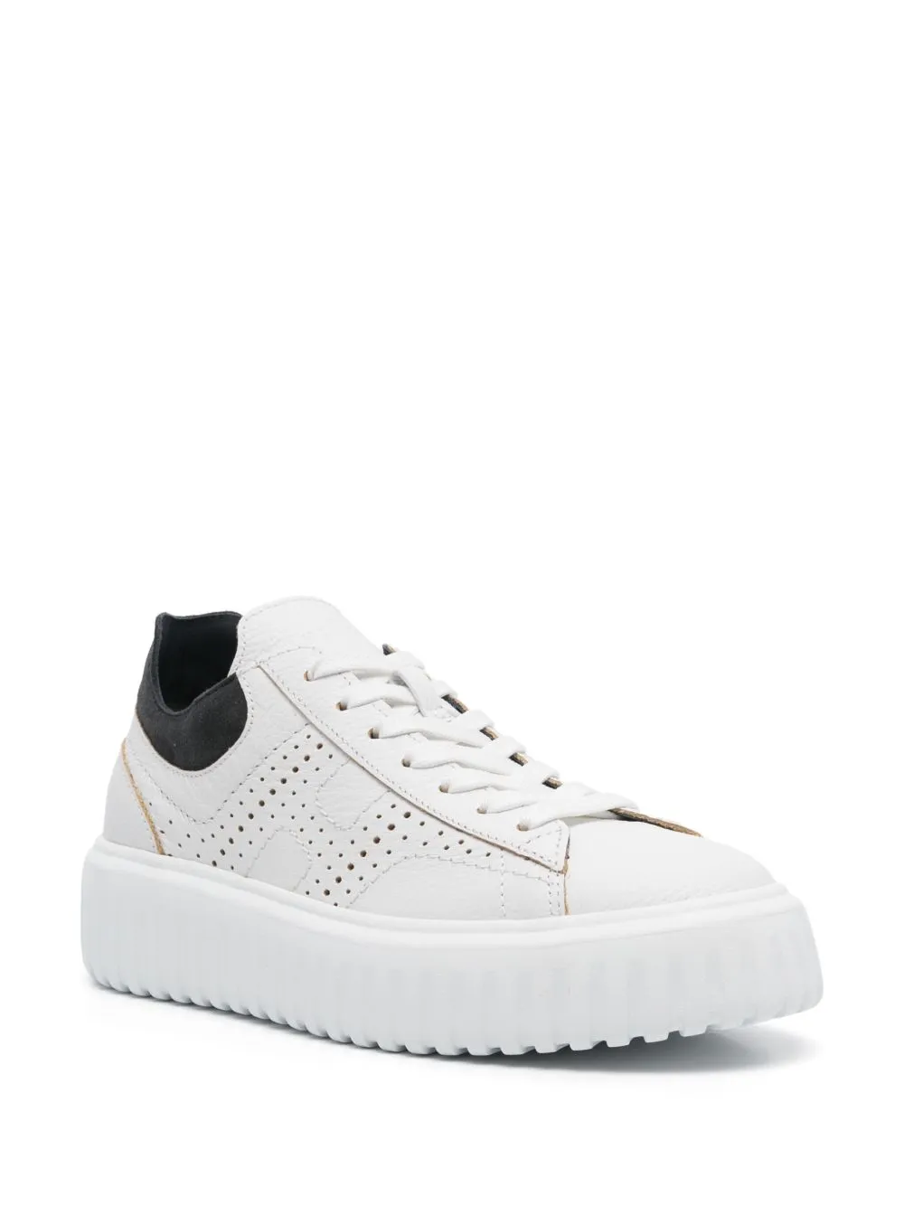 H-stripes leather sneakers