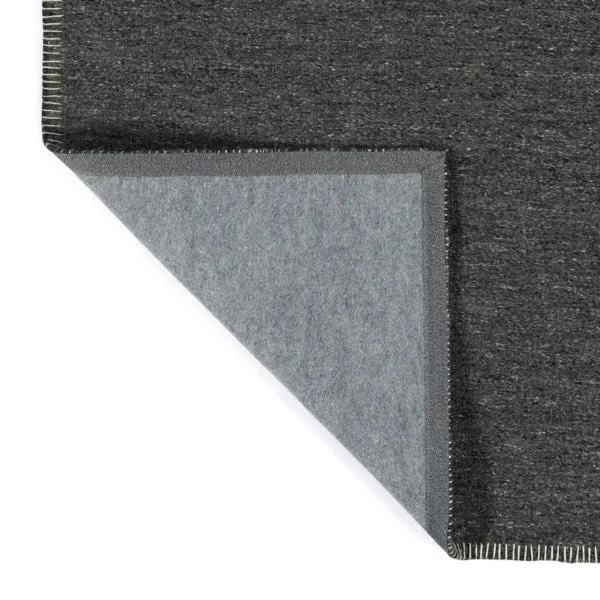 Hand Woven & Hand Serged 5x8 Wool Area Rug in Charcoal Grey by Kaleen Rugs! Made in India! Retails $507 US 