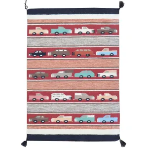 Hand-Woven Handmade Car Design Wool Rug (Size 2.4 X 3.4) Cwral-2013