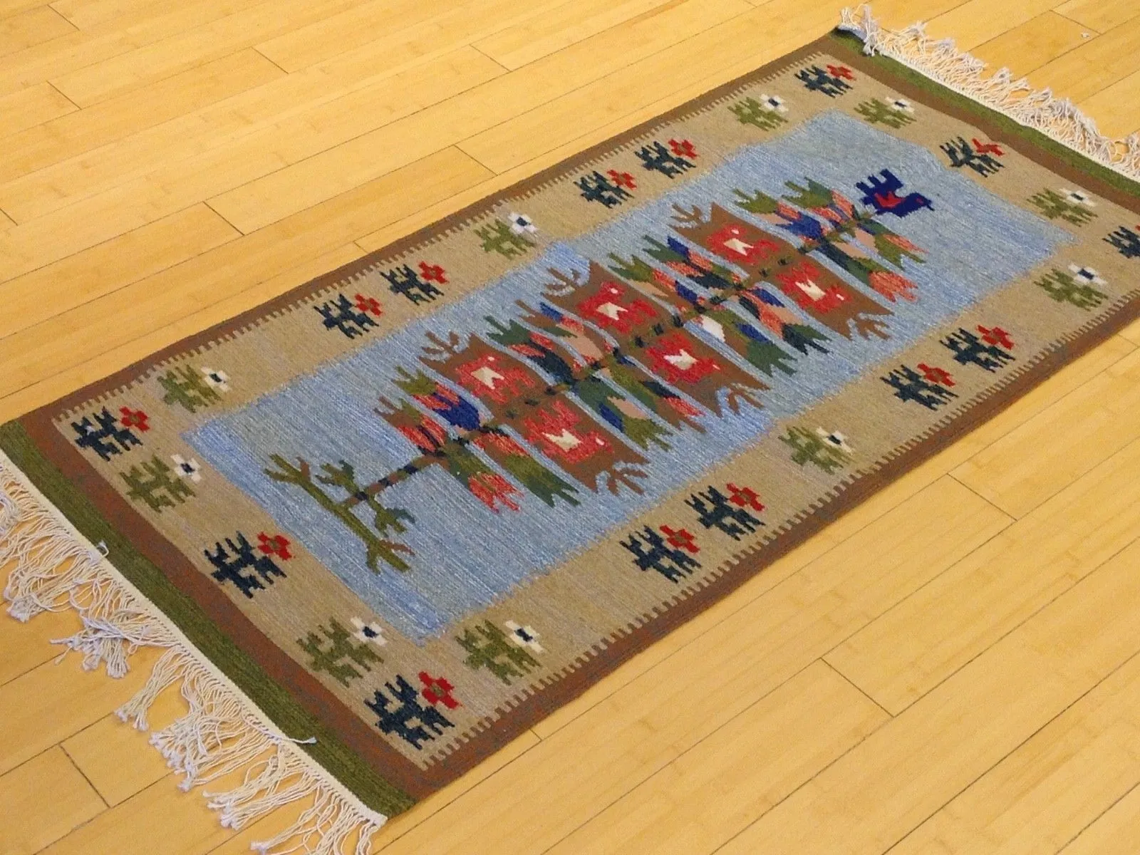 Hand-Woven Reversible Macedonian Kilim Handmade Wool Rug (Size 2.10 X 4.7) Brral-5283