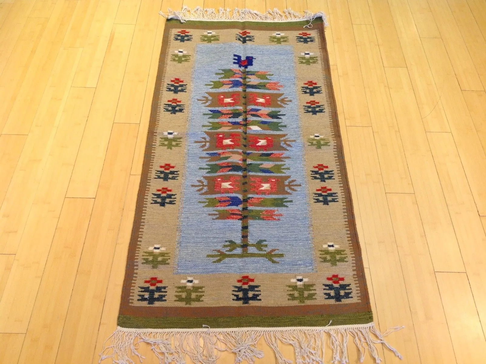 Hand-Woven Reversible Macedonian Kilim Handmade Wool Rug (Size 2.10 X 4.7) Brral-5283