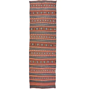 Hand-Woven Tribal Kilim Flatweave Surmai 100% Wool Rug (Size 2.8 X 8.10) Brral-3288
