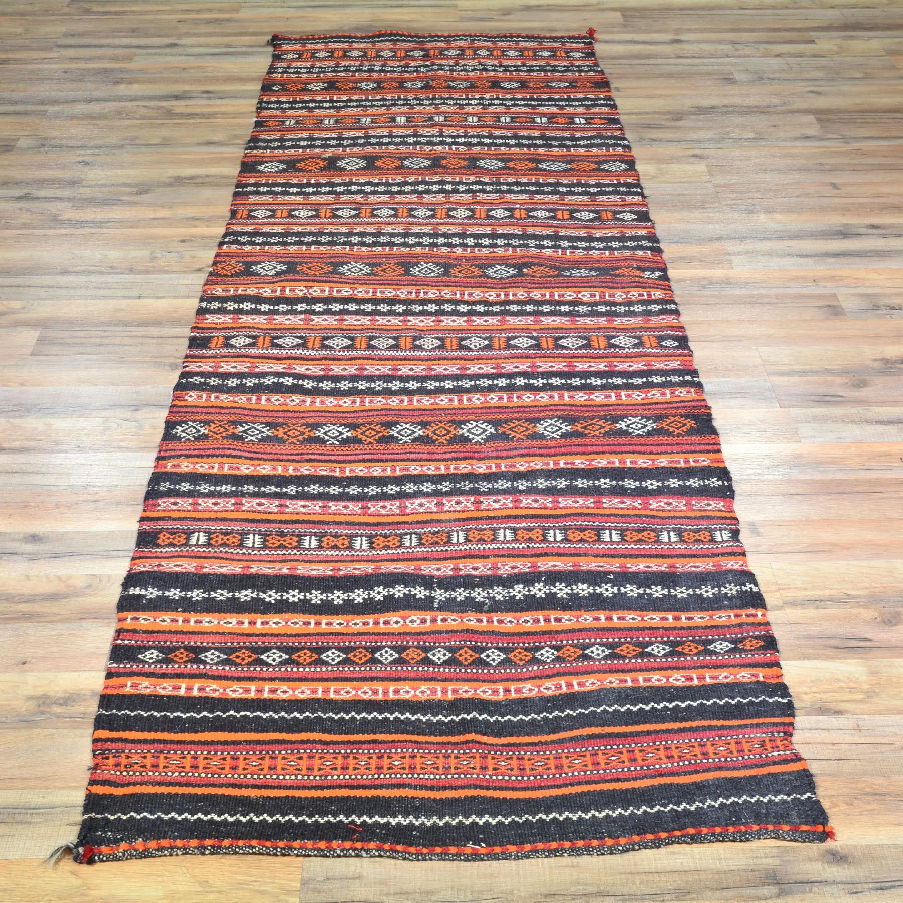 Hand-Woven Tribal Kilim Flatweave Surmai 100% Wool Rug (Size 2.8 X 8.10) Brral-3288
