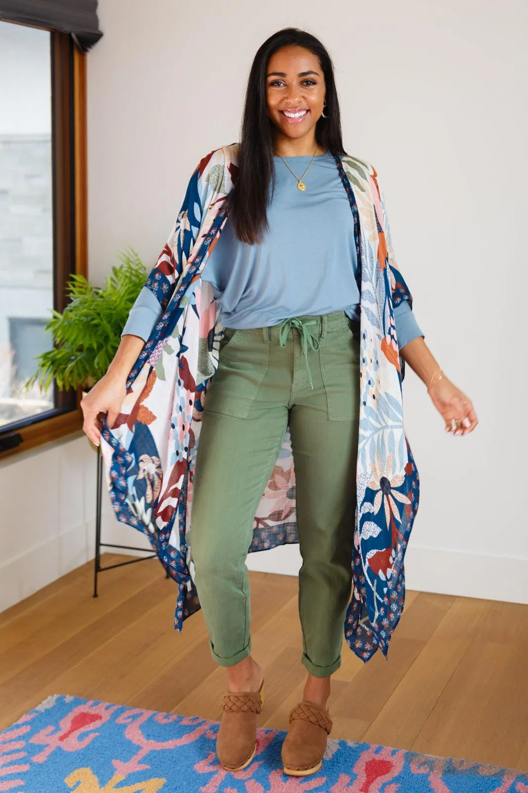 Hazel Blues® | Daytime Boat Neck Top in Blue Gray