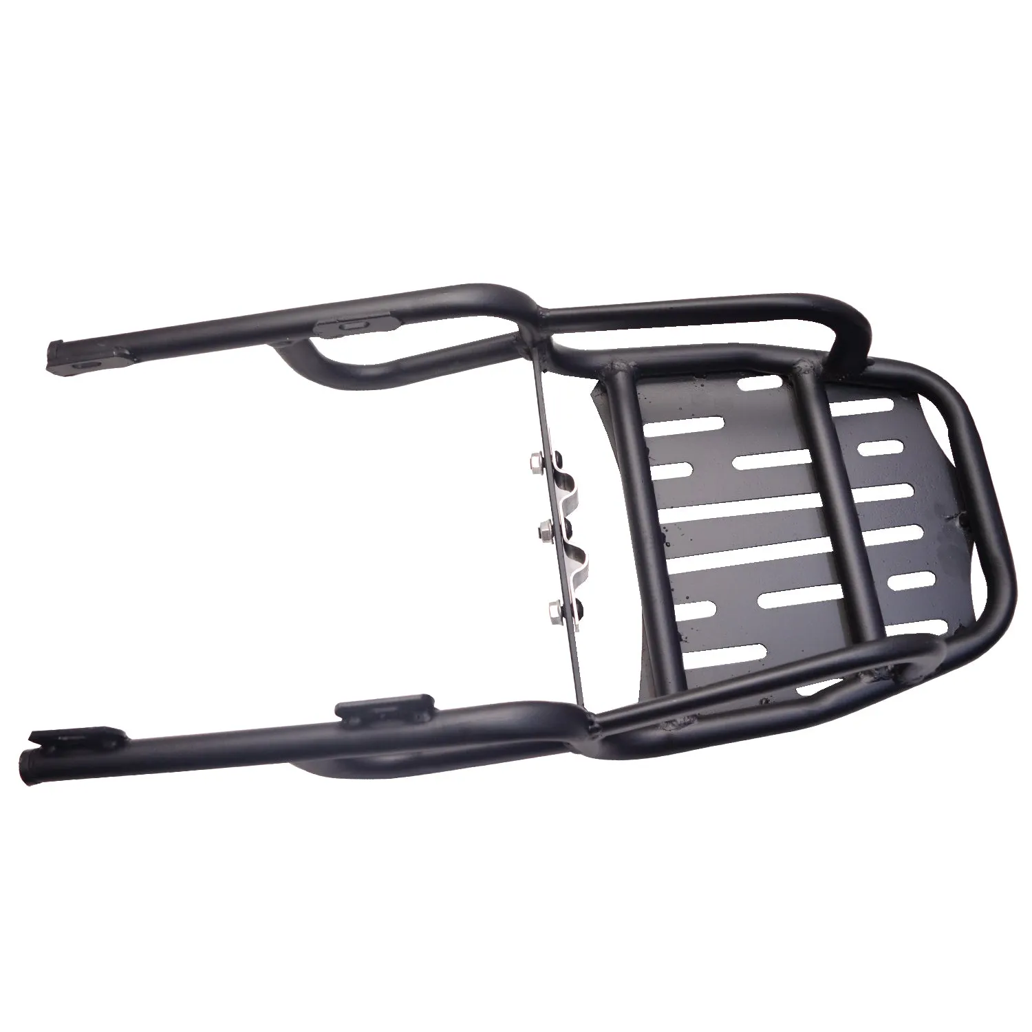 Heavy Backrest With Adjustable Cushion Support With Luggage carrier For Royal Enfield Meteor 350,(Black).