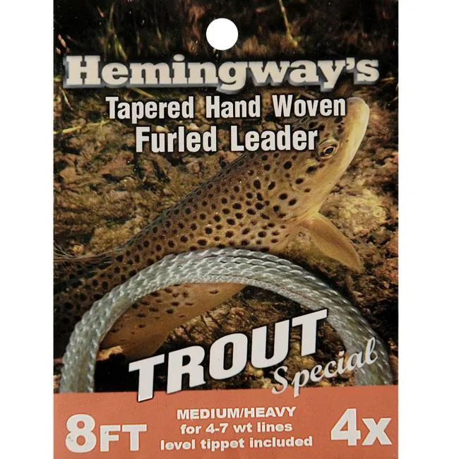 Hemingways Tapered Hand Woven Furled Leader